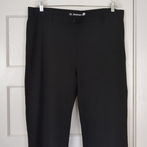Betabrand Pants - Betabrand Pants Pull On Straight Leg Black 2X